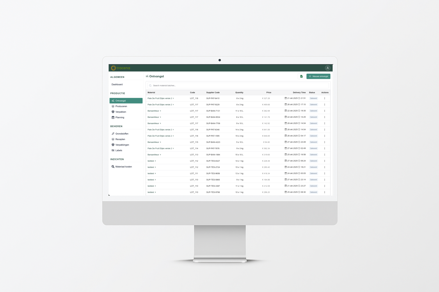 Packaging screenshot